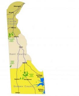 Delaware State Forest Map